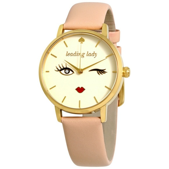 kate spade Accessories - Kate Spade 😉 Wink face vachetta leather watch